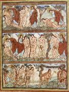 unknow artist Scenes rom Story of Adam and Eve,from the Bible of Charles the Bald painting